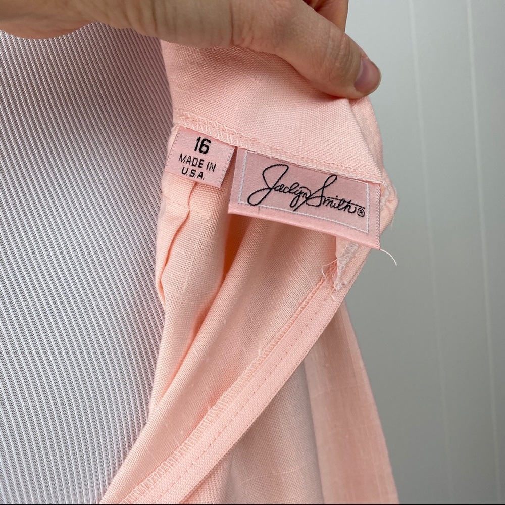 Vintage NWT Jacklyn Smith Pink Pencil Skirt sz. 16 - Picture 8 of 12